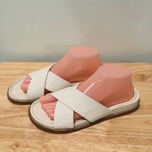 Joie Nell Woven Cream Sandals Women’s Size 7.5M